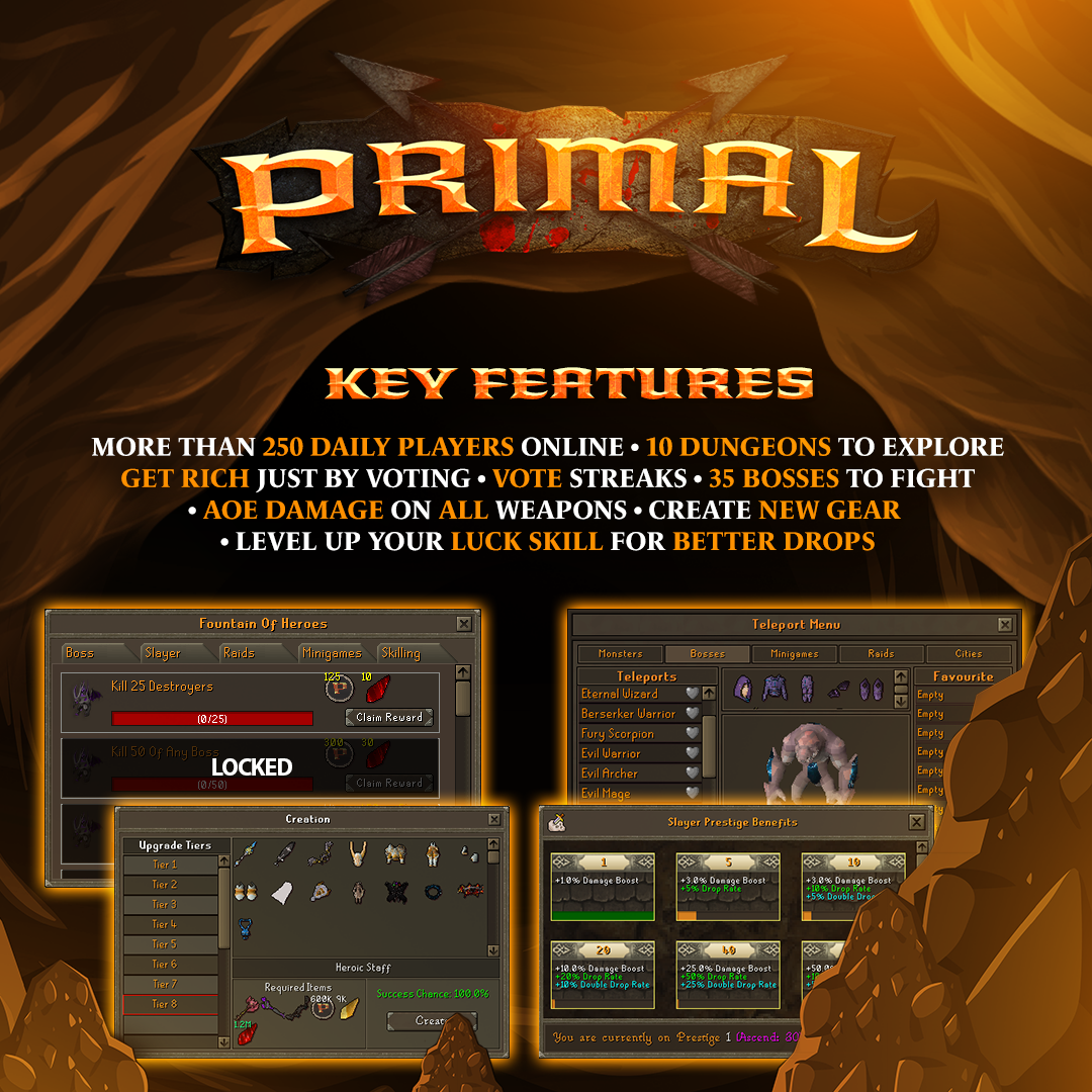 Primal - New Server RSPS screenshot 1